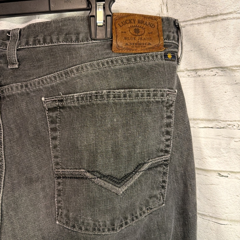 Lucky‎ Brand 361 Vintage Straight Men's Size 38x32 Black Denim Jeans 5 Pocket